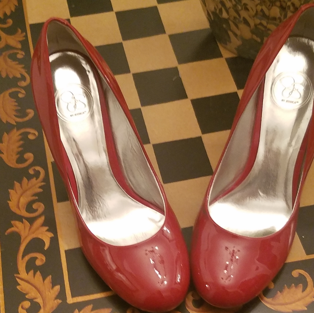 Red Patent Leather Heels